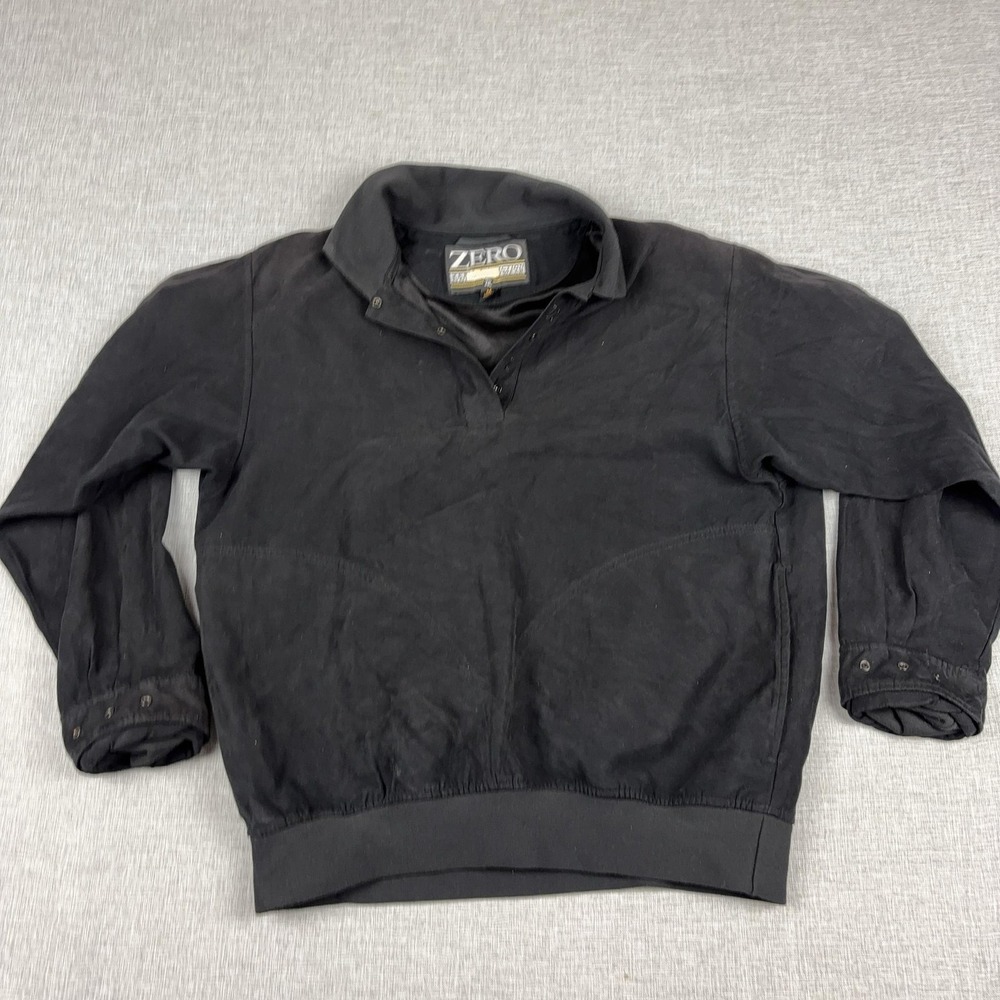 Zero Restriction Jacket Womens Medium Black Pullover Golf Windbreaker USA Lined